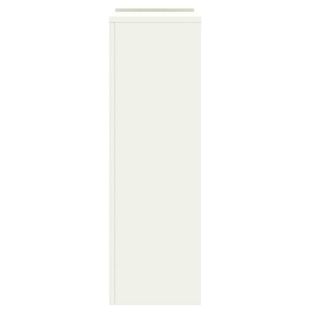 vidaXL Στήριξη φυτών 2 pcs Λευκό 24 x 24 x 75 εκ. Ατσάλι