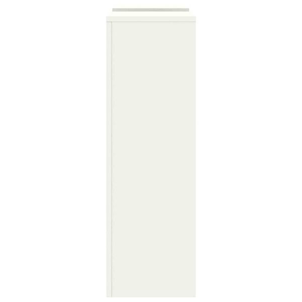 vidaXL Στήριξη φυτών 2 pcs Λευκό 24 x 24 x 75 εκ. Ατσάλι