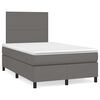 vidaXL &Kappa;&rho;&epsilon;&beta;ά&tau;&iota; Boxspring &mu;&epsilon; &Sigma;&tau;&rho;ώ&mu;&alpha; & LED &Gamma;&kappa;&rho;&iota; 120x190 &epsilon;&kappa;. &Sigma;&upsilon;&nu;&theta;. &Delta;έ&rho;&mu;&alpha;