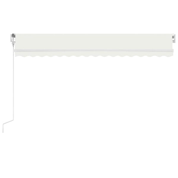 vidaXL Τέντα Αυτόματη με LED & Αισθητήρα Ανέμου Κρεμ 450 x 350 εκ.
