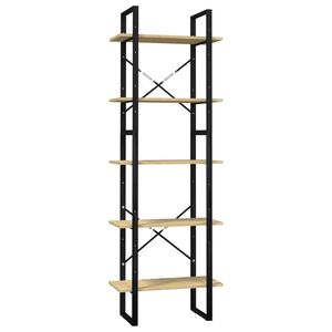 vidaXL &Beta;&iota;&beta;&lambda;&iota;&omicron;&theta;ή&kappa;&eta; &mu;&epsilon; 5 &Rho;ά&phi;&iota;&alpha; 60 x 30 x 175 &epsilon;&kappa;. &alpha;&pi;ό &Xi;ύ&lambda;&omicron; &Pi;&epsilon;ύ&kappa;&omicron;&upsilon;