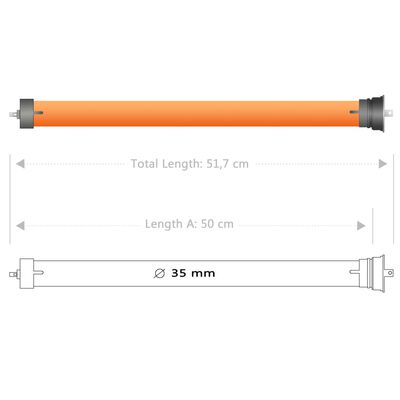 vidaXL Σωληνωτά Μοτέρ 5 τεμ. 10 Nm