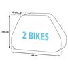 Eurotrail Κάλυμμα Ποδηλάτου για Σχάρα για 2 Ποδήλατα