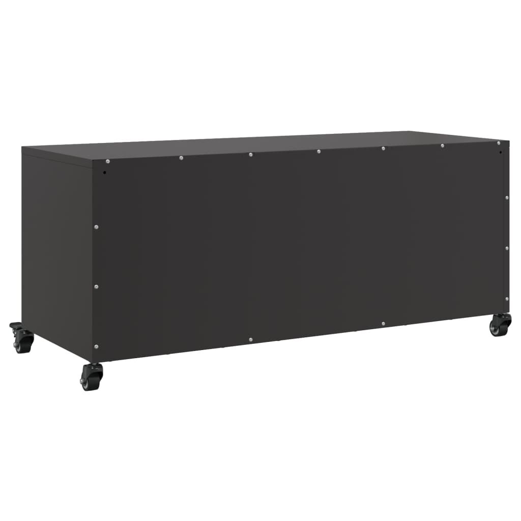 vidaXL Έπιπλο Τηλεόρασης Μαύρο 100,5x39x43,5 εκ. Ατσάλι