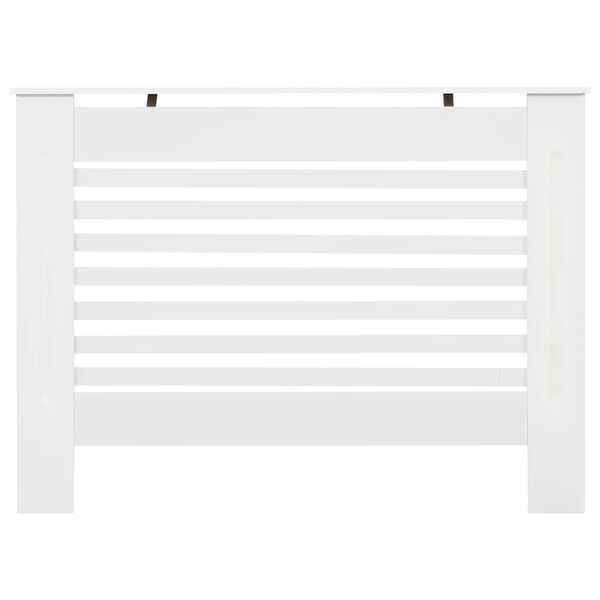 vidaXL Κάλυμμα Καλοριφέρ Λευκό 112 x 19 x 81,5 εκ. από MDF