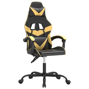 vidaXL &Kappa;&alpha;&rho;έ&kappa;&lambda;&alpha; Gaming &Mu;&alpha;ύ&rho;&omicron;/&Chi;&rho;&upsilon;&sigma;ό &alpha;&pi;ό &Sigma;&upsilon;&nu;&theta;&epsilon;&tau;&iota;&kappa;ό &Delta;έ&rho;&mu;&alpha;