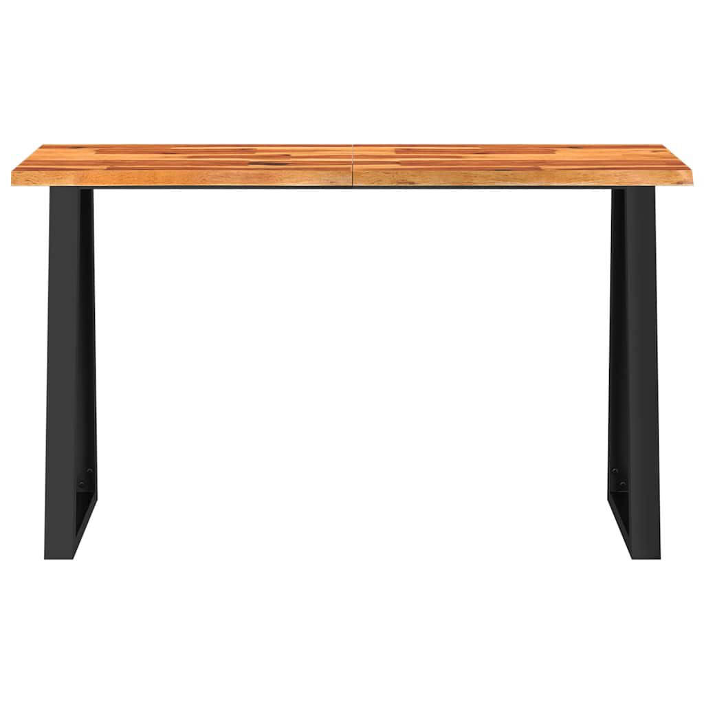 vidaXL Τραπέζι Κονσόλα με Live Edge 140x40x80 εκ. Μασίφ Ξύλο Ακακίας