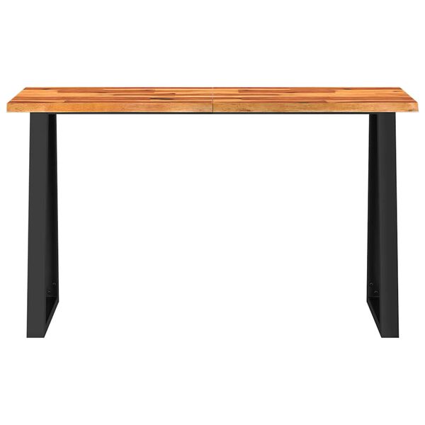 vidaXL Τραπέζι Κονσόλα με Live Edge 140x40x80 εκ. Μασίφ Ξύλο Ακακίας