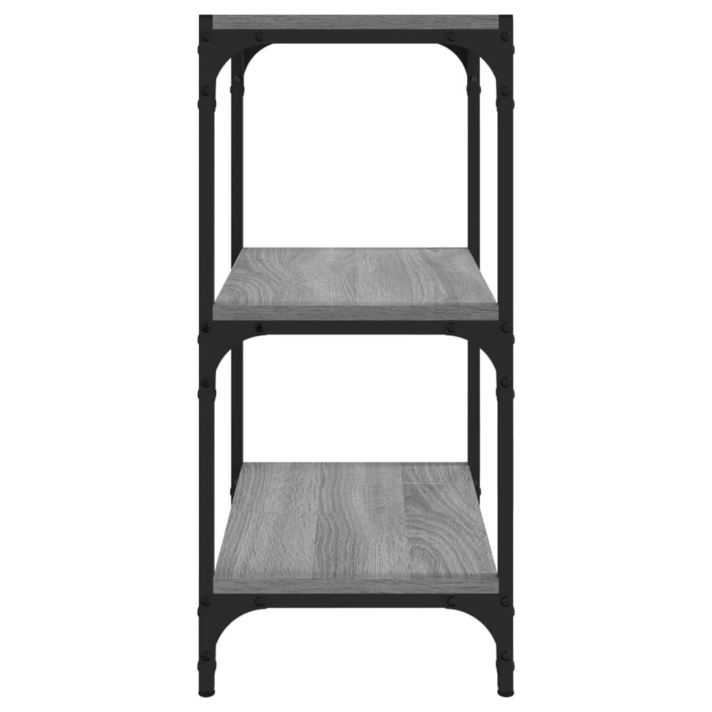 vidaXL Βιβλιοθήκη Γκρι Sonoma 40x33x70,5 εκ. Επεξ. Ξύλο & Ατσάλι