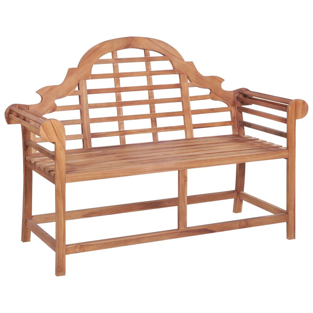 vidaXL Παγκάκι Κήπου 127 x 58,5 x 92,5 εκ. από Μασίφ Ξύλο Teak