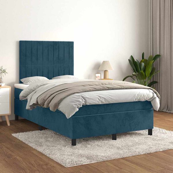 vidaXL &Kappa;&rho;&epsilon;&beta;ά&tau;&iota; Boxspring &mu;&epsilon; &Sigma;&tau;&rho;ώ&mu;&alpha; &Sigma;&kappa;&omicron;ύ&rho;&omicron; &Mu;&pi;&lambda;&epsilon; 120x200 &epsilon;&kappa;. &Beta;&epsilon;&lambda;&omicron;ύ&delta;&iota;&nu;&omicron;