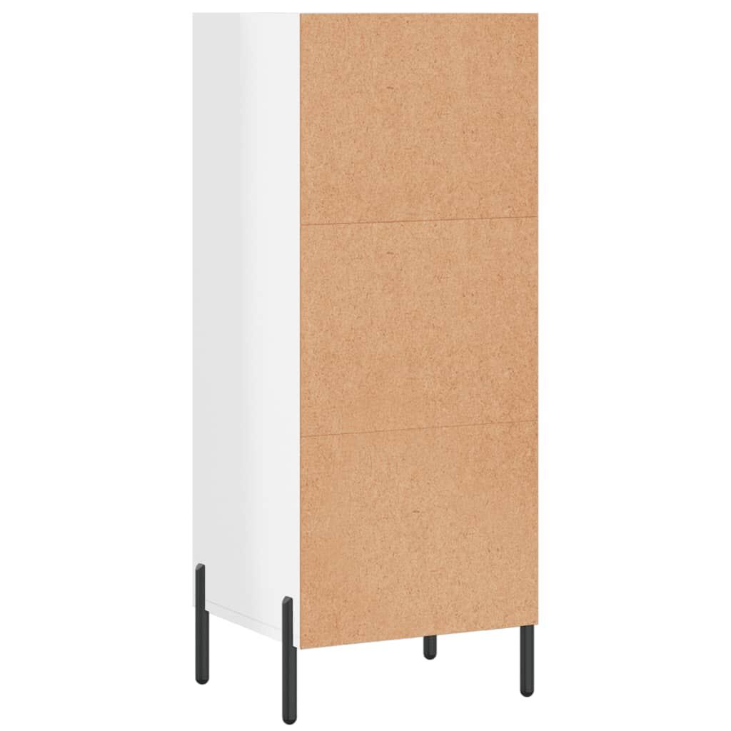 vidaXL Ντουλάπι Γυαλιστερό Λευκό 34,5 x 32,5 x 90 εκ. Επεξεργ. Ξύλο