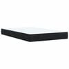 vidaXL Κρεβάτι Boxspring με Στρώμα Μαύρο 120 x 200 εκ. Βελούδινο