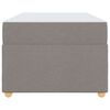 vidaXL Σκελετός Κρεβατιού με στρώμα Taupe 80 x 200 cm ύφασμα
