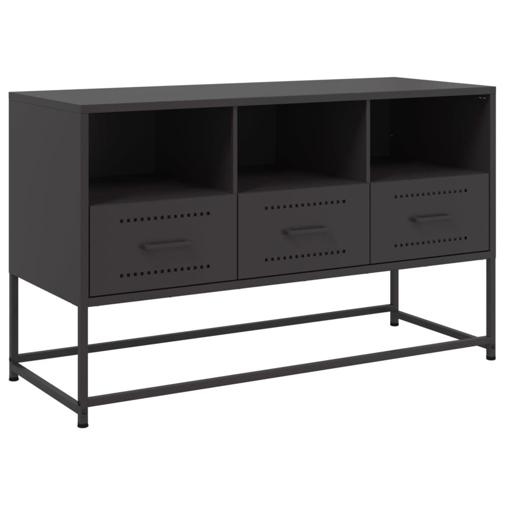 vidaXL Έπιπλο Τηλεόρασης Μαύρο 100,5x39x60,5 εκ. Ατσάλινο