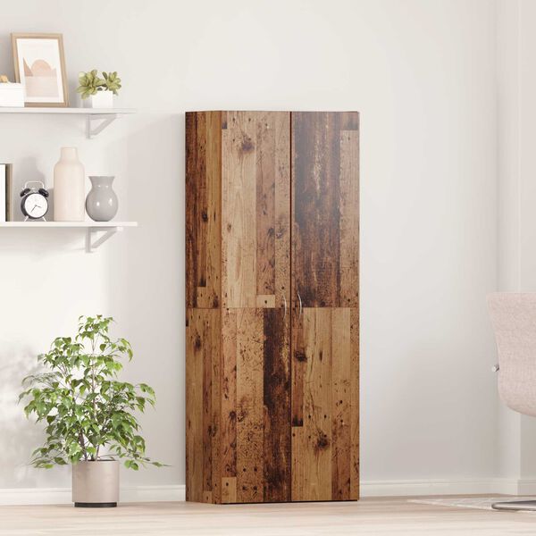 vidaXL Υψηλό Γραφείο Παλιού Ξύλου 60 x 32 x 153 εκ. - φτιαγμένο από επεξεργασμένο ξύλο.
