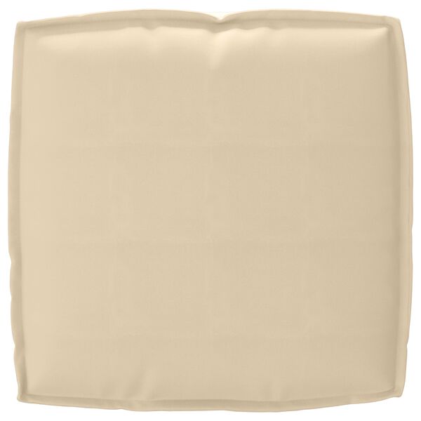 vidaXL Μαξιλάρι παλέτας για κάθισμα Μπεζ 50 x 50 x 12 cm Ύφασμα Oxford