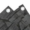 vidaXL Περίφραξη Μπαλκονιού Σχέδιο Ledge Stone Γκρι 700x120 εκ. PVC