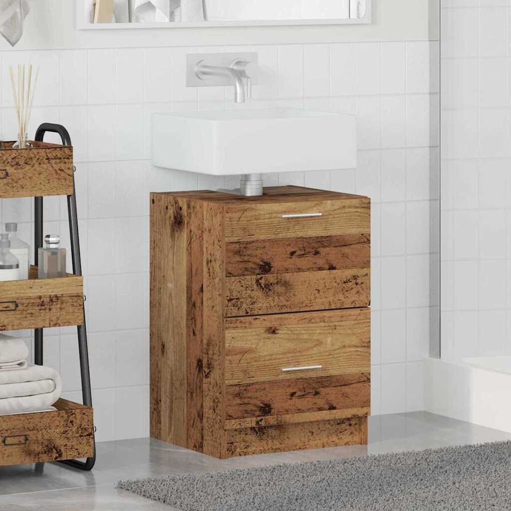 vidaXL Ντουλάπι Νεροχύτη Παλιό Ξύλο 40 x 37 x 59 cm Επεξεργασμένο ξύλο