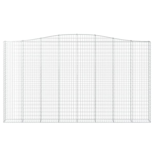vidaXL Συρματοκιβώτιο Τοξωτό 400x30x220/240εκ. από Γαλβανισμένο Χάλυβα