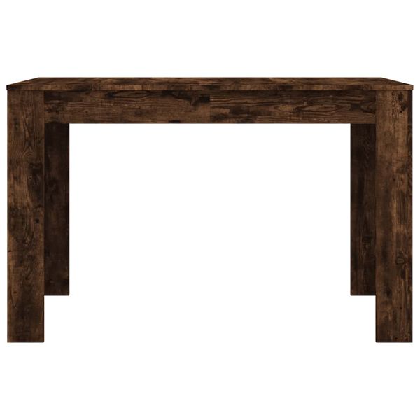 vidaXL Τραπέζι Τραπεζαρίας Καπνιστή Δρυς 120x60x76 εκ. Επεξ. Ξύλο