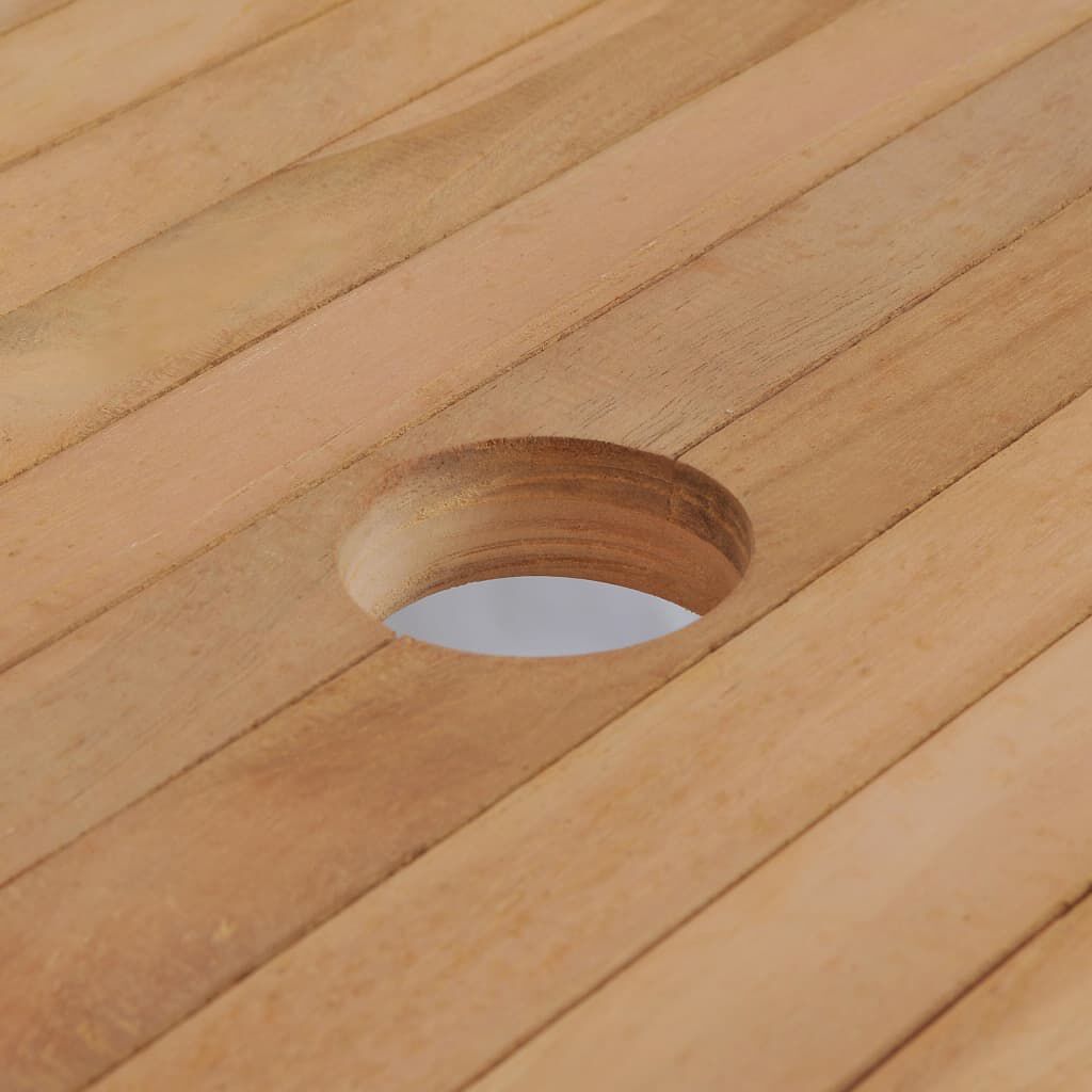 vidaXL Τραπέζι Κήπου 180 x 90 x 75 εκ. από Μασίφ Ξύλο Teak