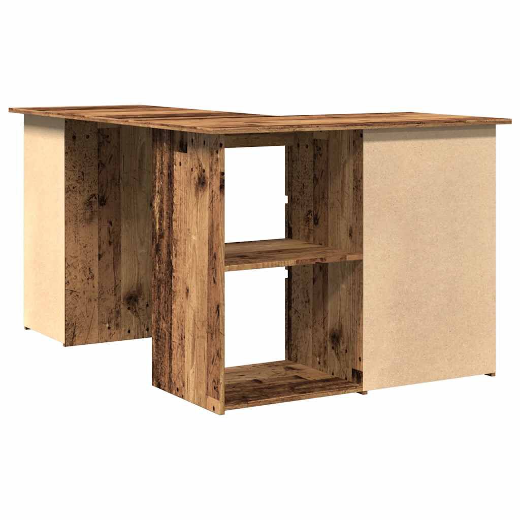 Γωνιακό γραφείο vidaXL Παλιό ξύλο 145x100x76 cm Κατασκευασμένο ξύλο