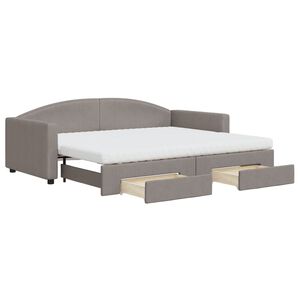 vidaXL &Kappa;&alpha;&nu;&alpha;&pi;έ&sigmaf; &Kappa;&rho;&epsilon;&beta;ά&tau;&iota; &Sigma;&upsilon;&rho;ό&mu;&epsilon;&nu;&omicron;&sigmaf; Taupe 90x200 &epsilon;&kappa;. Ύ&phi;&alpha;&sigma;&mu;&alpha; & &Sigma;&upsilon;&rho;&tau;ά&rho;&iota;&alpha;