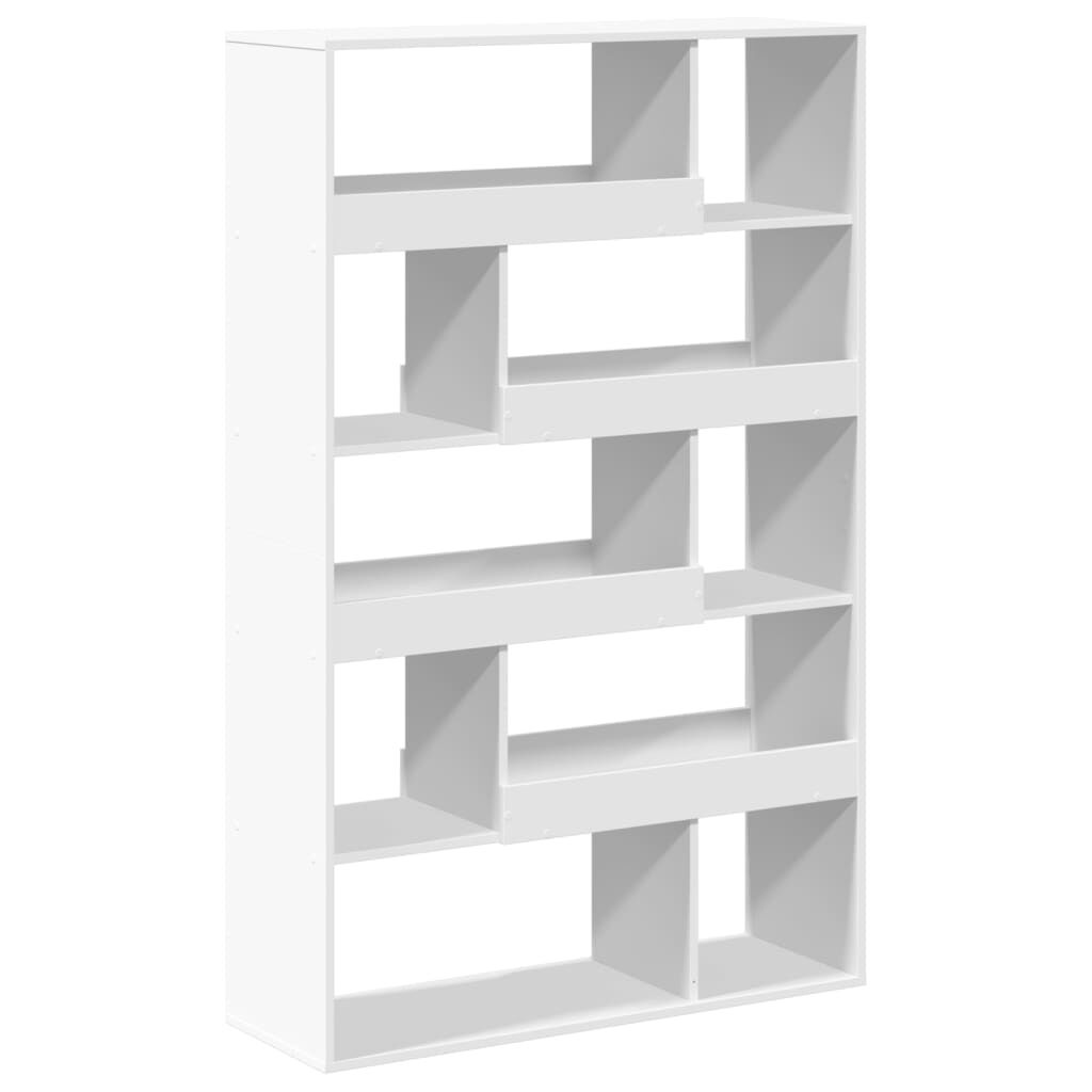 vidaXL Βιβλιοθήκη Λευκή 100x33x156,5 εκ. από Επεξεργασμένο Ξύλο
