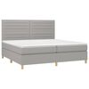 vidaXL &Kappa;&rho;&epsilon;&beta;ά&tau;&iota; Boxspring &mu;&epsilon; &Sigma;&tau;&rho;ώ&mu;&alpha; & LED &Alpha;&nu;.&Gamma;&kappa;&rho;&iota; 200x200&epsilon;&kappa;. &Upsilon;&phi;&alpha;&sigma;&mu;ά&tau;&iota;&nu;&omicron;