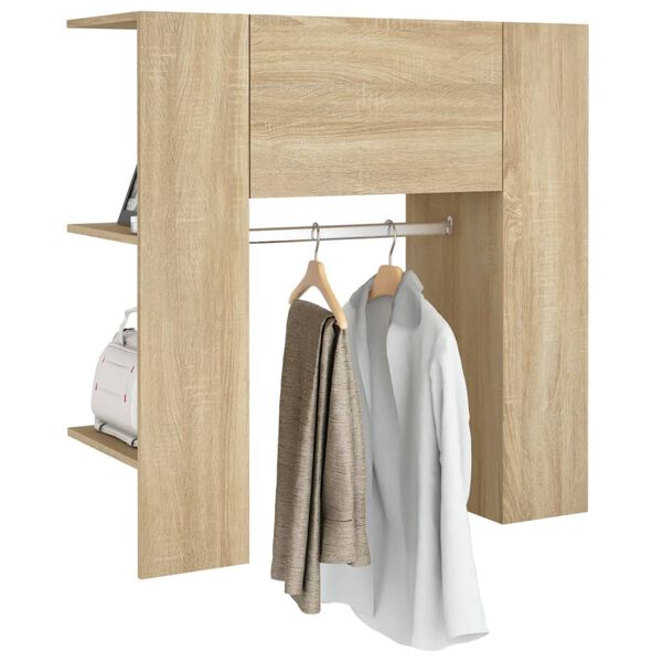 vidaXL Ντουλάπι Διαδρόμου Sonoma Δρυς 97,5 x 37 x 99 εκ. Επεξεργ. Ξύλο