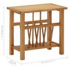vidaXL Τραπεζάκι με Θήκη Περιοδικών 45 x 27 x 42 εκ. Μασίφ Ξύλο Δρυός