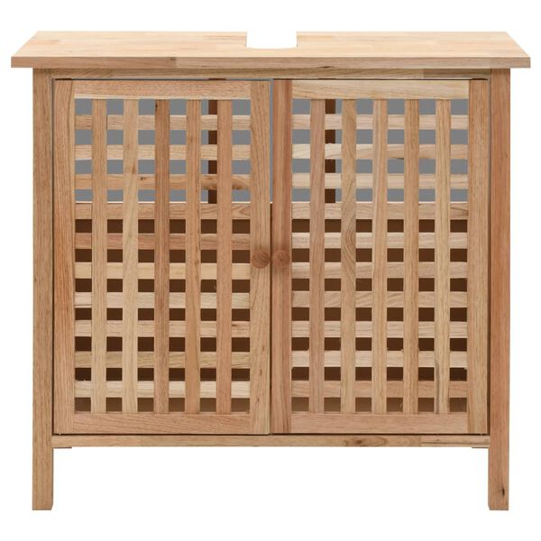 vidaXL Έπιπλο Μπάνιου 66 x 29 x 61 εκ. από Μασίφ Ξύλο Καρυδιάς
