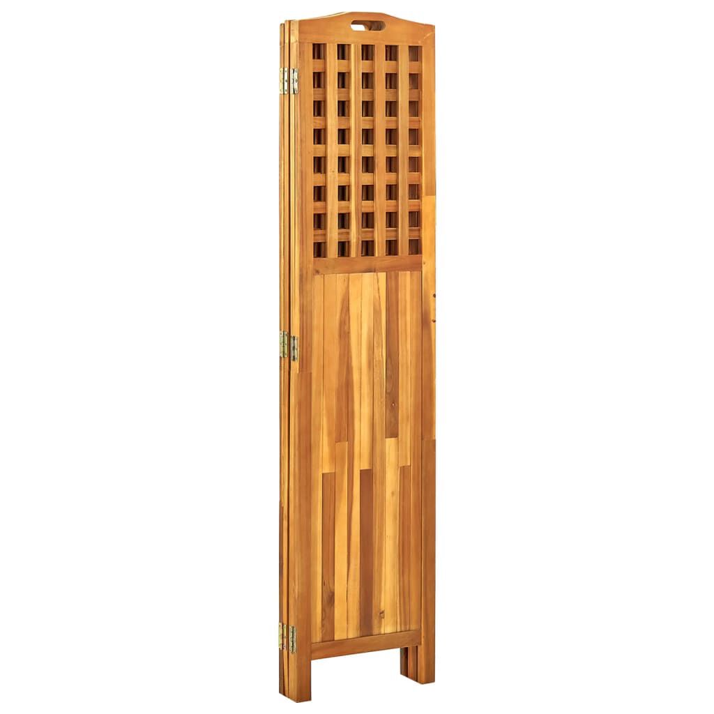 vidaXL Διαχωριστικό Δωματίου 4 Πάνελ 161x2x170 εκ. Μασίφ Ξύλο Ακακίας