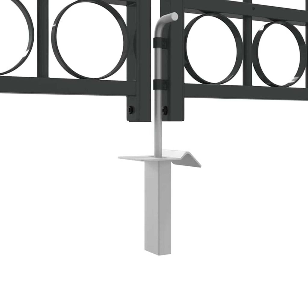 vidaXL Πύλη Φράχτη Άλλο Γκρι 300 x 200 cm Ατσάλι