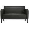 vidaXL &kappa;&alpha;&nu;&alpha;&pi;έ&sigmaf; Loveseat &Mu;&alpha;ύ&rho;&omicron; 110 cm Faux Leather