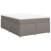 vidaXL &Kappa;&rho;&epsilon;&beta;ά&tau;&iota; Boxspring &mu;&epsilon; &Sigma;&tau;&rho;ώ&mu;&alpha; Taupe 140x200 &epsilon;&kappa;. &Upsilon;&phi;&alpha;&sigma;&mu;ά&tau;&iota;&nu;&omicron;
