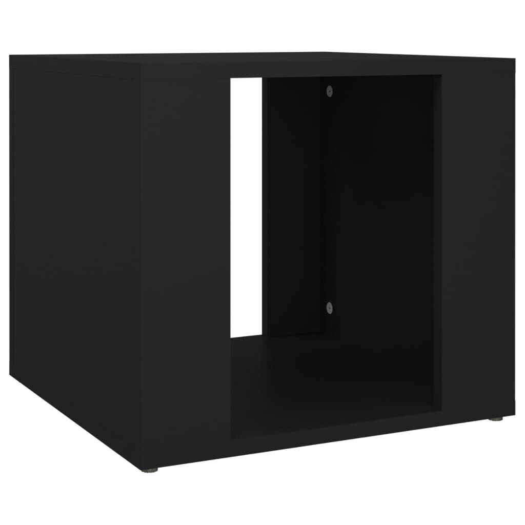 vidaXL Κομοδίνο Μαύρο 41 x 40 x 36 εκ. από Επεξεργασμένο Ξύλο