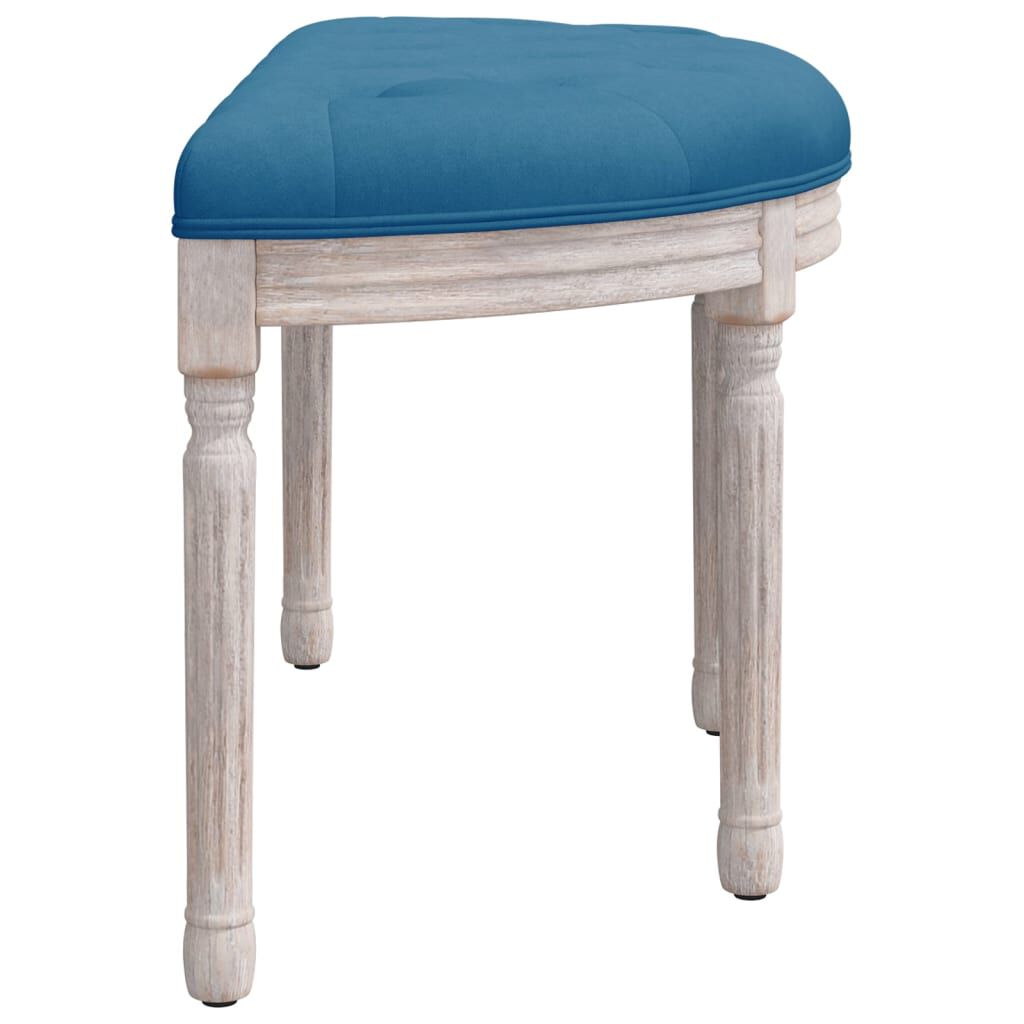 vidaXL Πάγκος Μπλε 81,5 x 41 x 49 εκ. Βελούδινος
