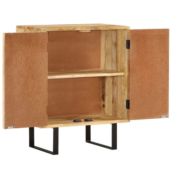 vidaXL Ντουλάπι με 2 Πόρτες 55 x 35 x 70 εκ. από Μασίφ Ξύλο Μάνγκο