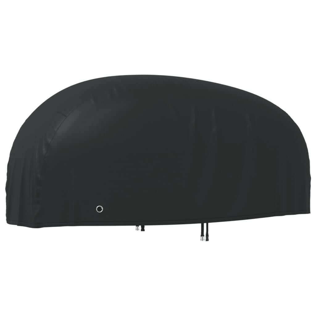 vidaXL Κουκούλα Μηχανής Μαύρη 245x105x125 εκ. Ύφασμα Oxford 210D