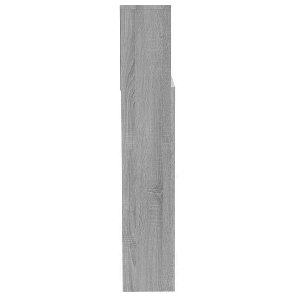 vidaXL Κεφαλάρι Με Αποθηκευτικό Χώρο Γκρι Sonoma 200 x 19 x 103,5 εκ.
