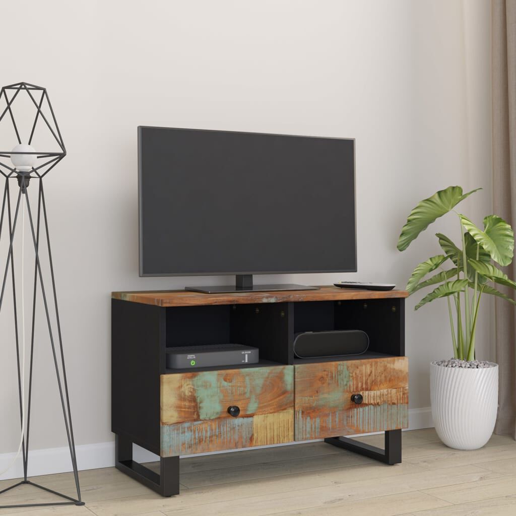 vidaXL Έπιπλο Τηλεόρασης 70 x 33 x 46 εκ. από Μασίφ Ανακυκλωμένο Ξύλο