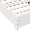 vidaXL Σκελετός Κρεβ. Χωρίς Στρώμα Λευκό 140x200 εκ Μασίφ Πεύκο