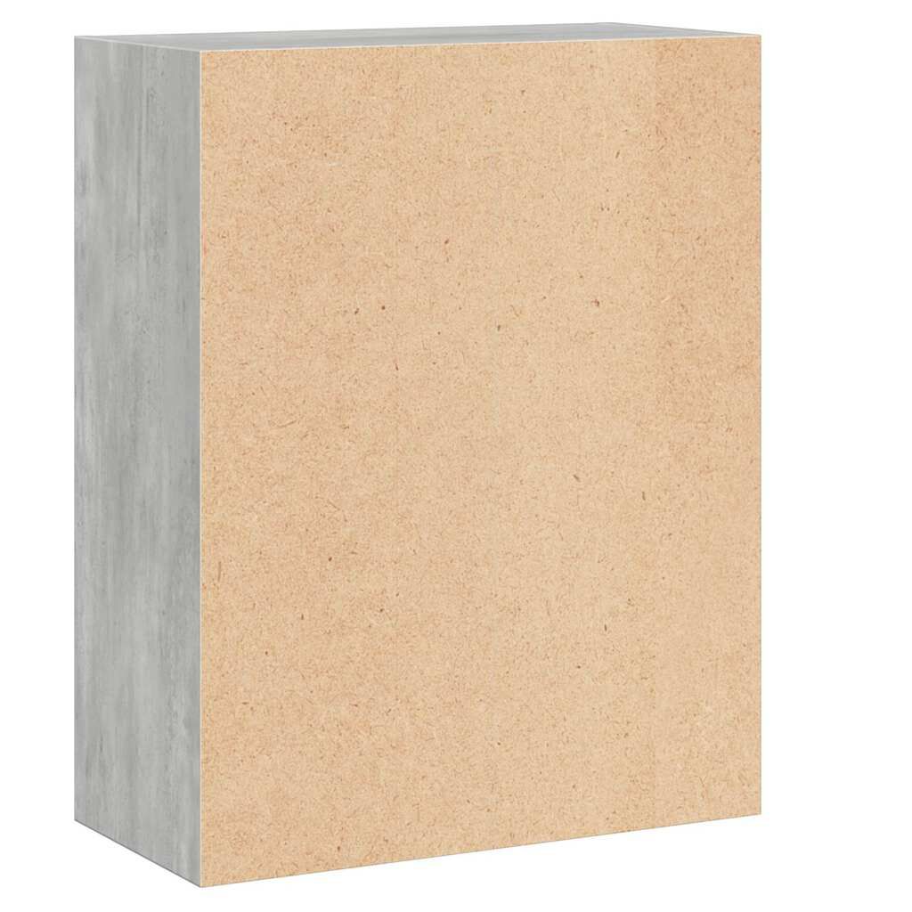vidaXL Βιβλιοθήκη με 2 Ράφια Γκρι Σκυροδεμ. 60x30x76,5 εκ. Μοριοσανίδα