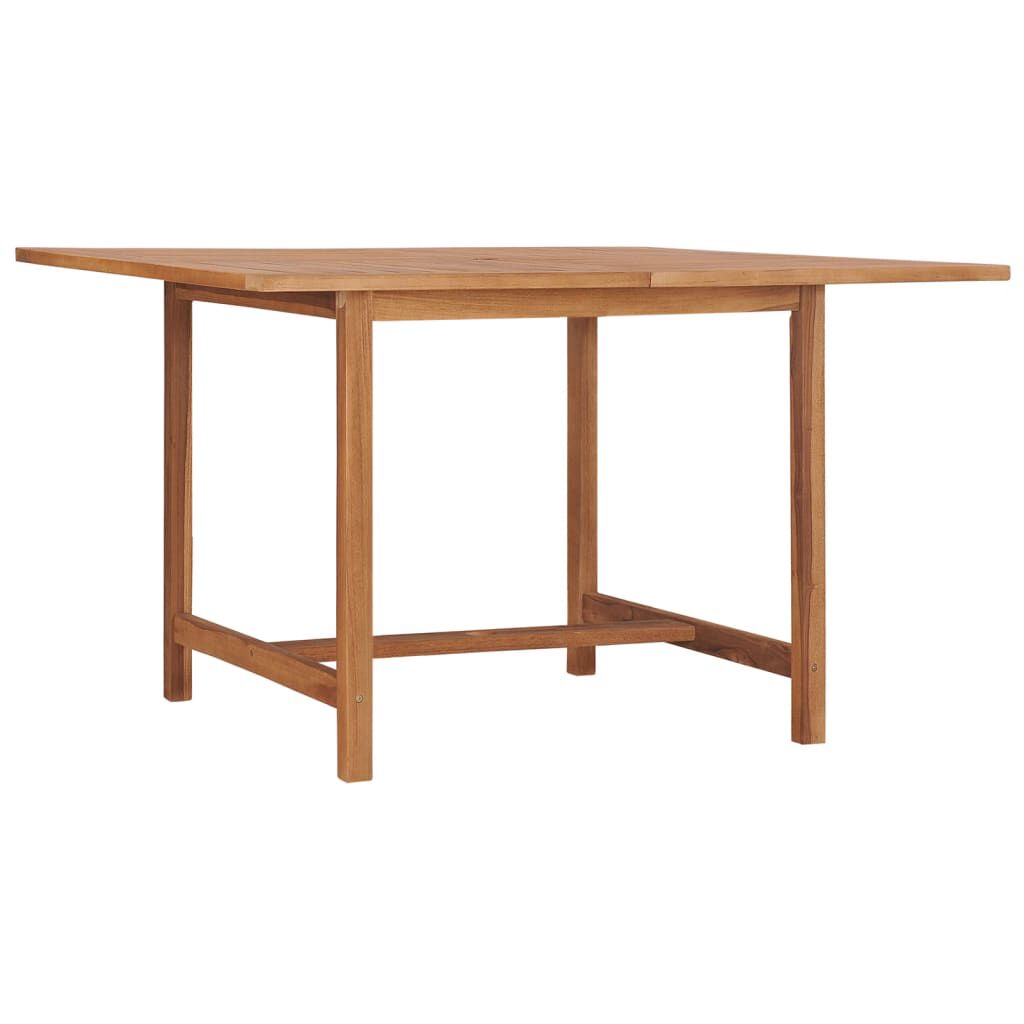 vidaXL Τραπεζαρία Κήπου 110 x 110 x 75 εκ. από Μασίφ Ξύλο Teak