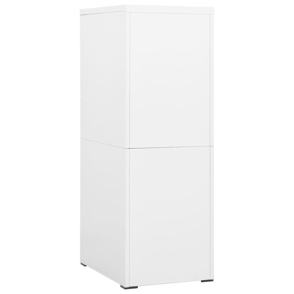 vidaXL Αρχειοθήκη Λευκή 46 x 62 x 133 εκ. από Ατσάλι