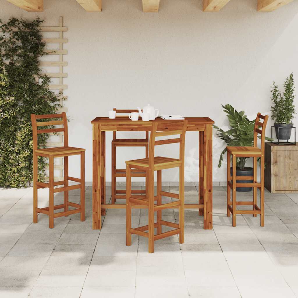 vidaXL Τραπέζι Μπαρ 120 x 60 x 105 εκ. από Μασίφ Ξύλο Ακακίας