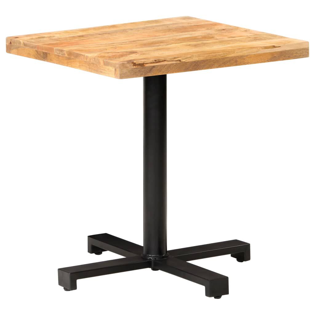 vidaXL Τραπέζι Bistro Τετράγωνο 70x70x75 εκ. Ακατέργαστο Ξύλο Μάνγκο
