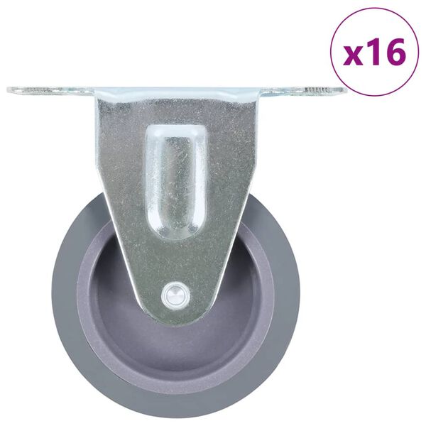vidaXL Ρόδες Σταθερές 16 τεμ. 75 χιλ.